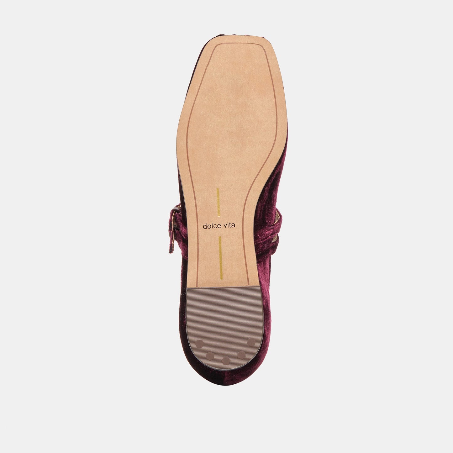 Gibsen Burgundy Velvet Ballet Flats - BURGUNDY VELVET