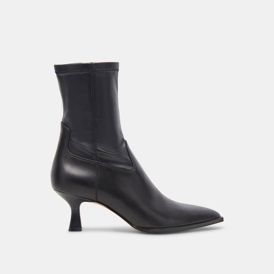 Arya Black Leather Boots - BLACK LEATHER