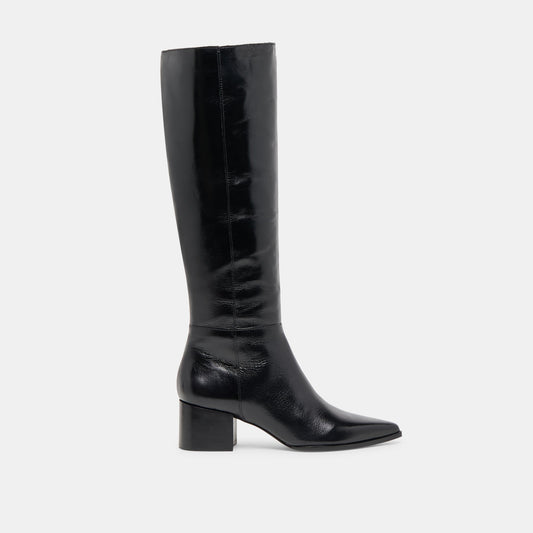 Kirson Black Leather Boots - BLACK LEATHER