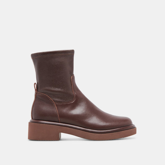 Simaya H2O Waterproof Mahogany Leather Boots - MAHOGANY LEATHER