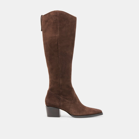 Virona H2O Waterproof Dk Brown Suede Boots - DK BROWN SUEDE