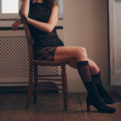 Roan Onyx Stella Suede Boots - ONYX STELLA SUEDE
