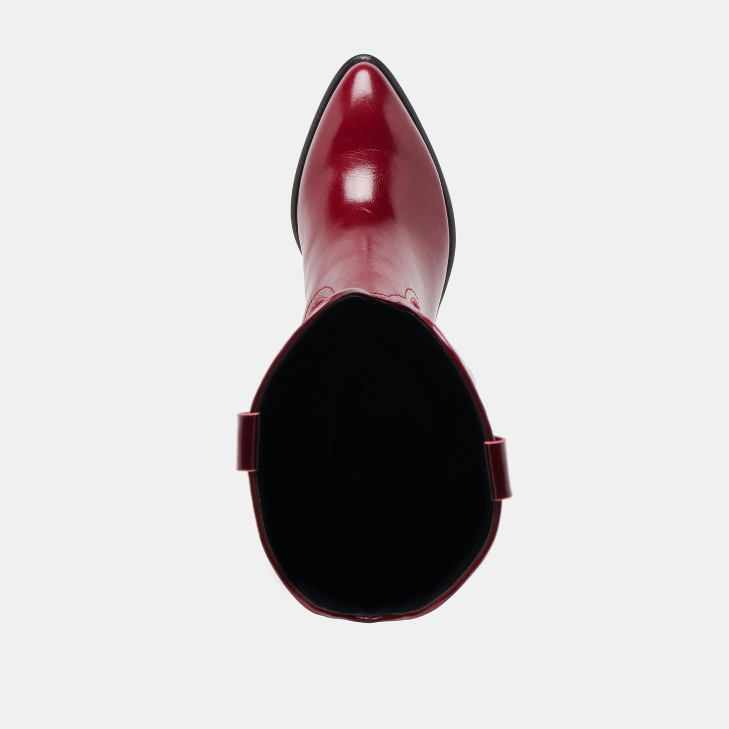 Mirla Oxblood Leather Boots - OXBLOOD LEATHER