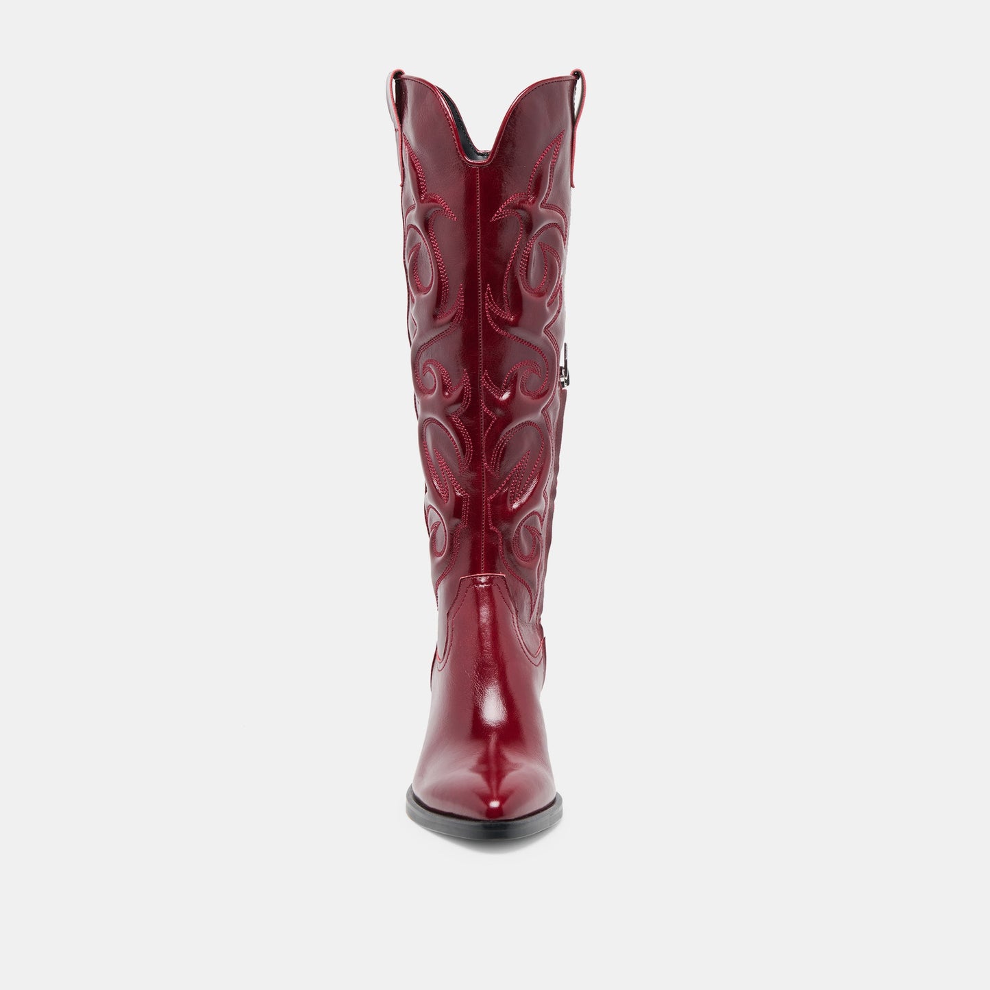Mirla Oxblood Leather Boots - OXBLOOD LEATHER