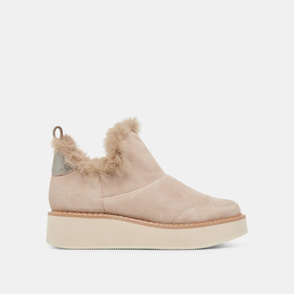 ARDY PLUSH H2O BOOTIES TAUPE SUEDE - TAUPE SUEDE
