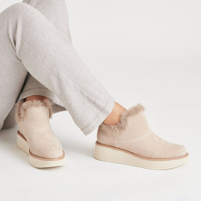 ARDY PLUSH H2O BOOTIES TAUPE SUEDE - TAUPE SUEDE