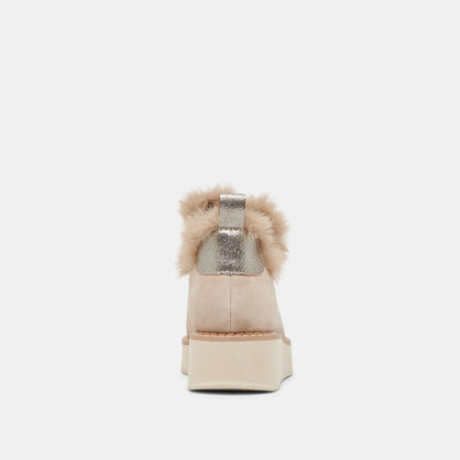 ARDY PLUSH H2O BOOTIES TAUPE SUEDE - TAUPE SUEDE