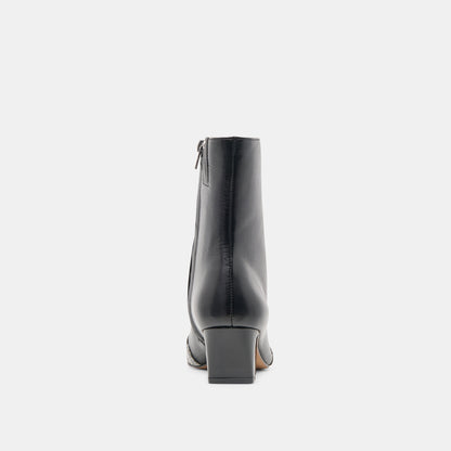 Anika Black Multi Leather Boots - BLACK MULTI LEATHER