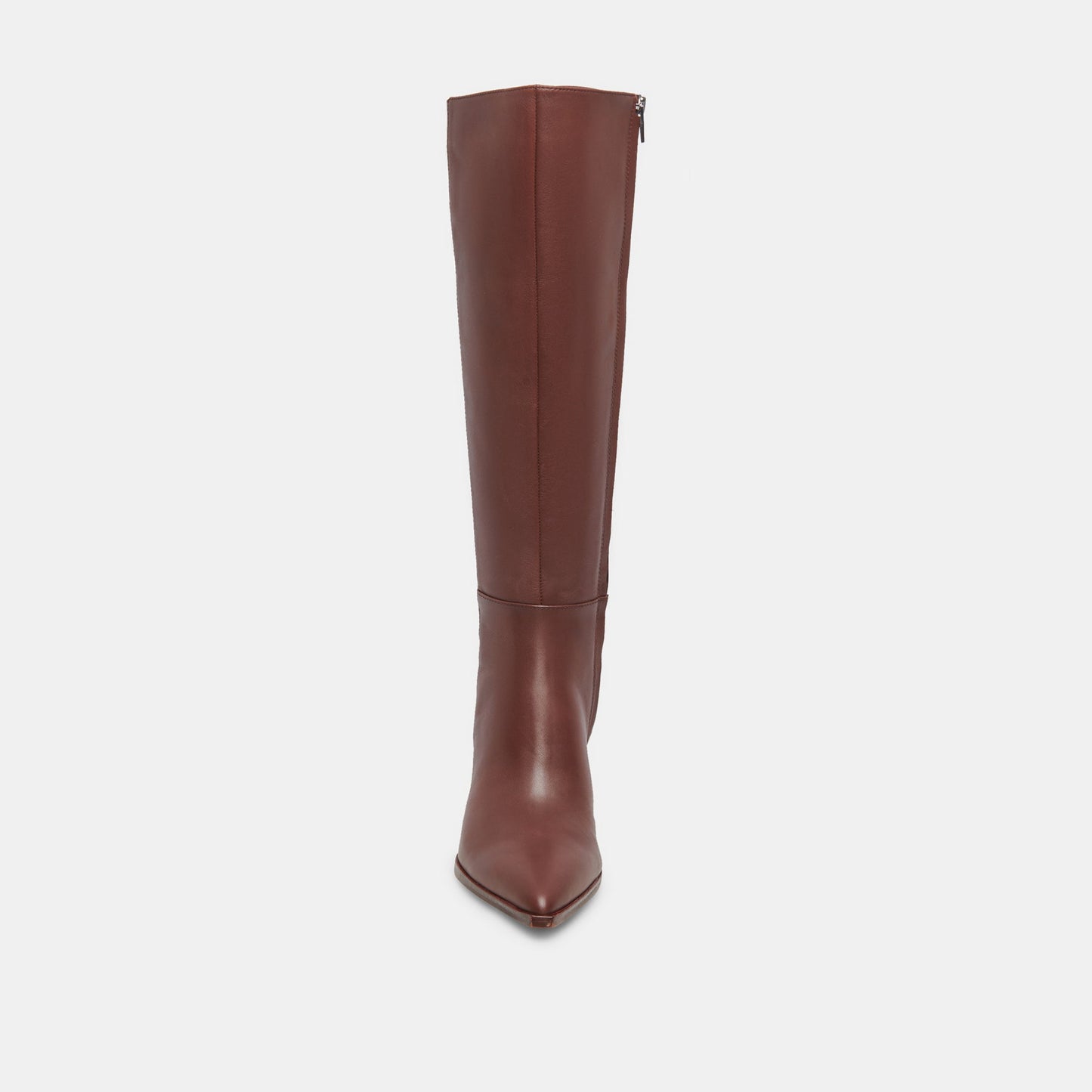 Auggie Extra Wide Calf Chocolate Boots - CHOCOLATE LEATHER