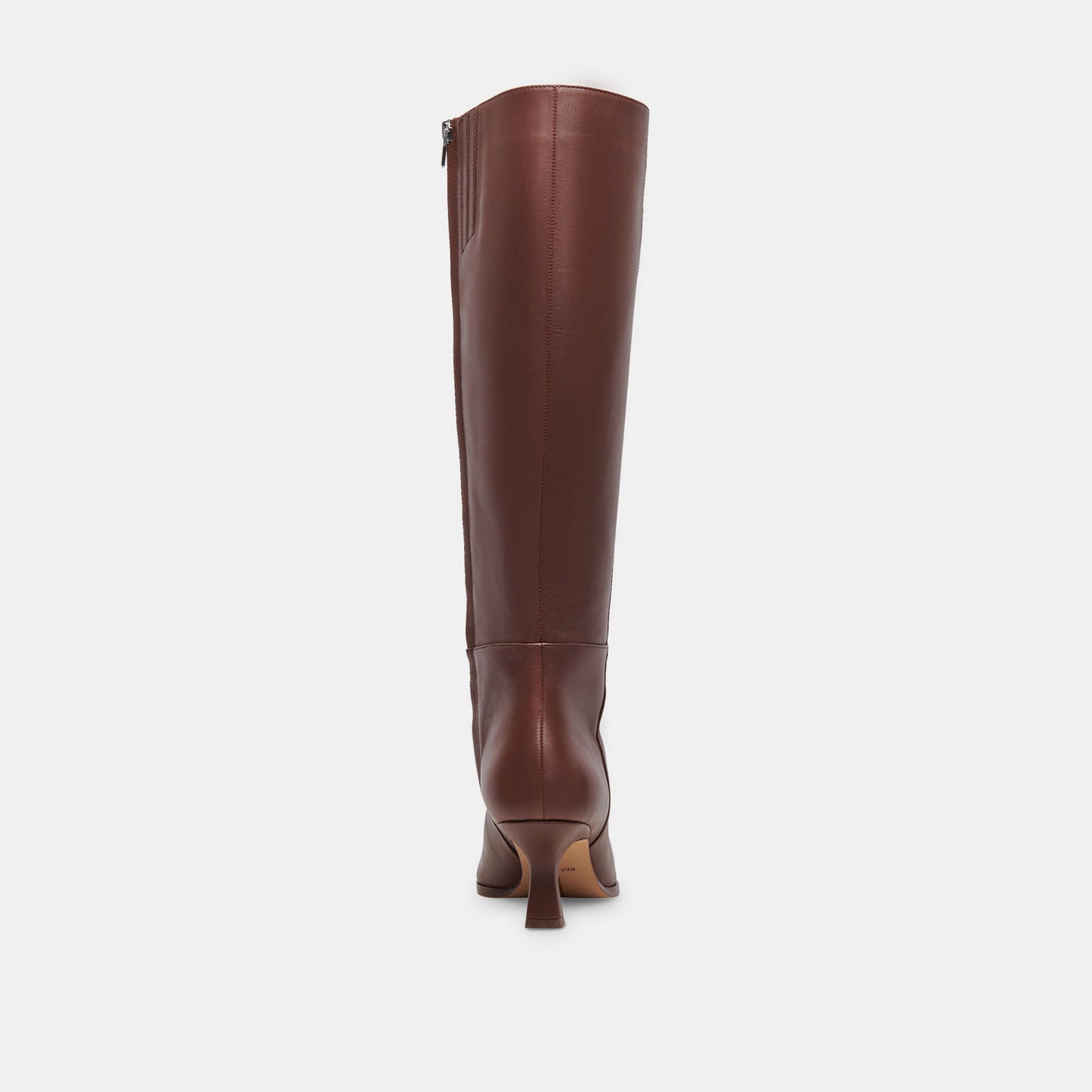Auggie Extra Wide Calf Chocolate Boots - CHOCOLATE LEATHER