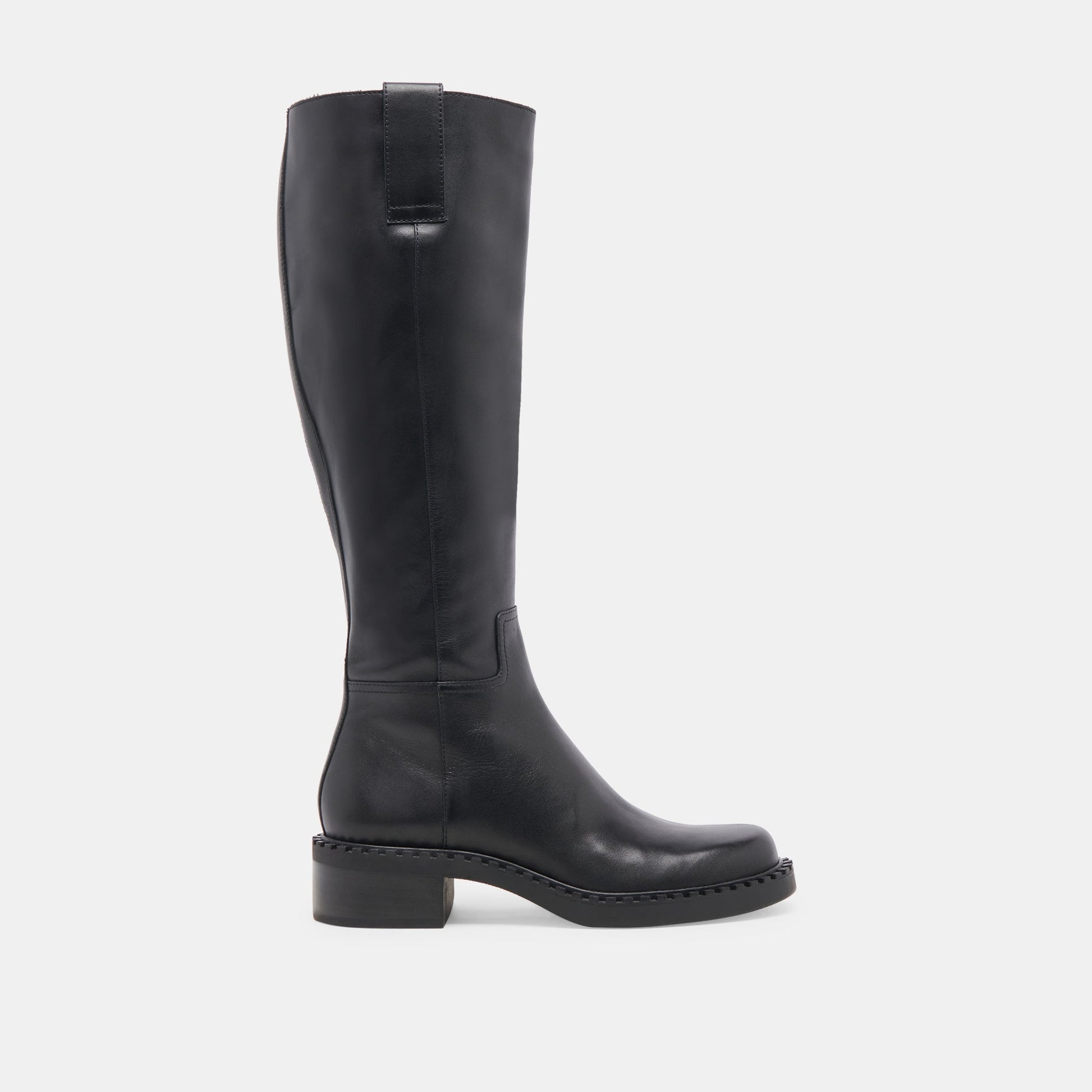 Glory H2O Waterproof Black Leather Extra Wide Calf Boots - BLACK LEATHER