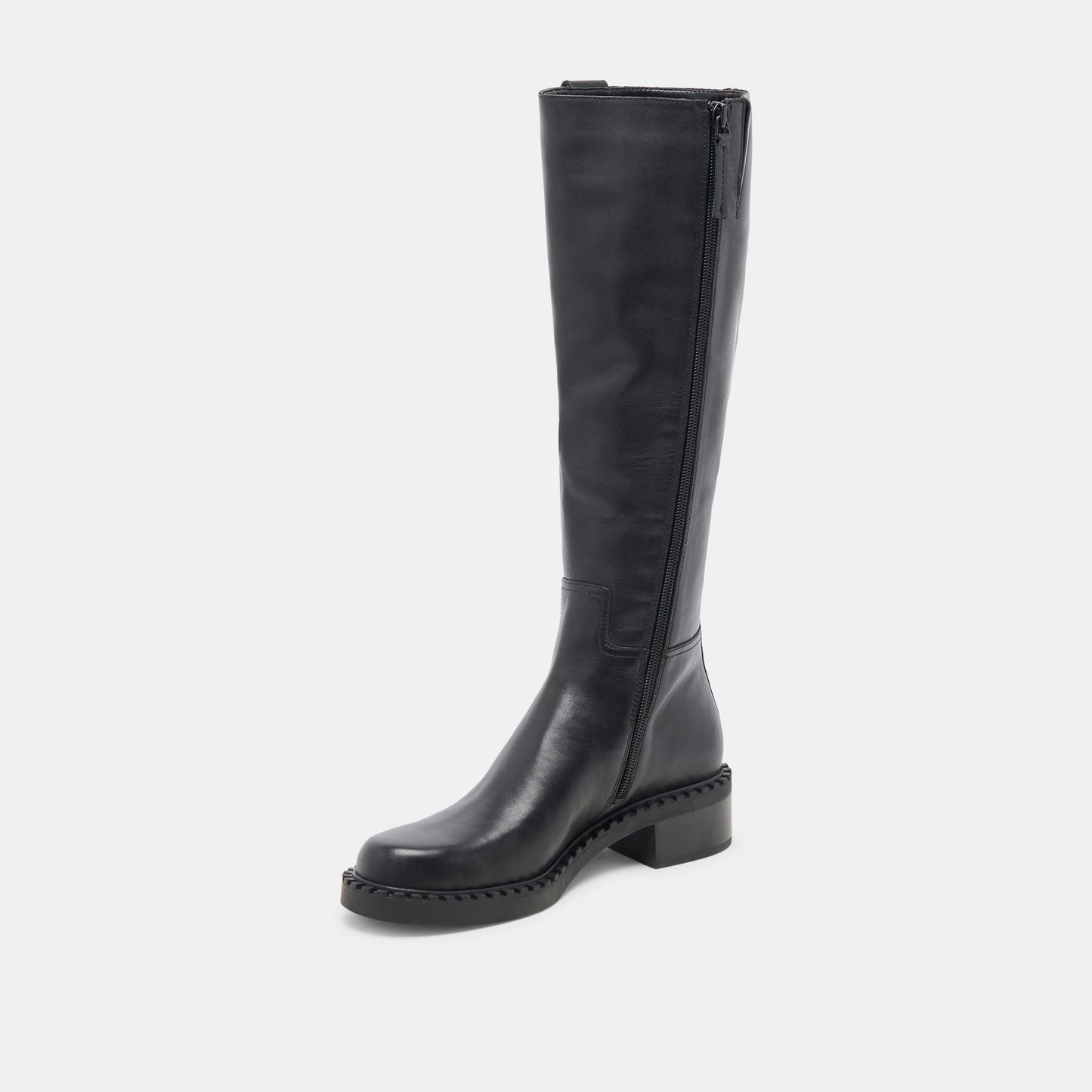 Glory H2O Waterproof Black Leather Extra Wide Calf Boots - BLACK LEATHER
