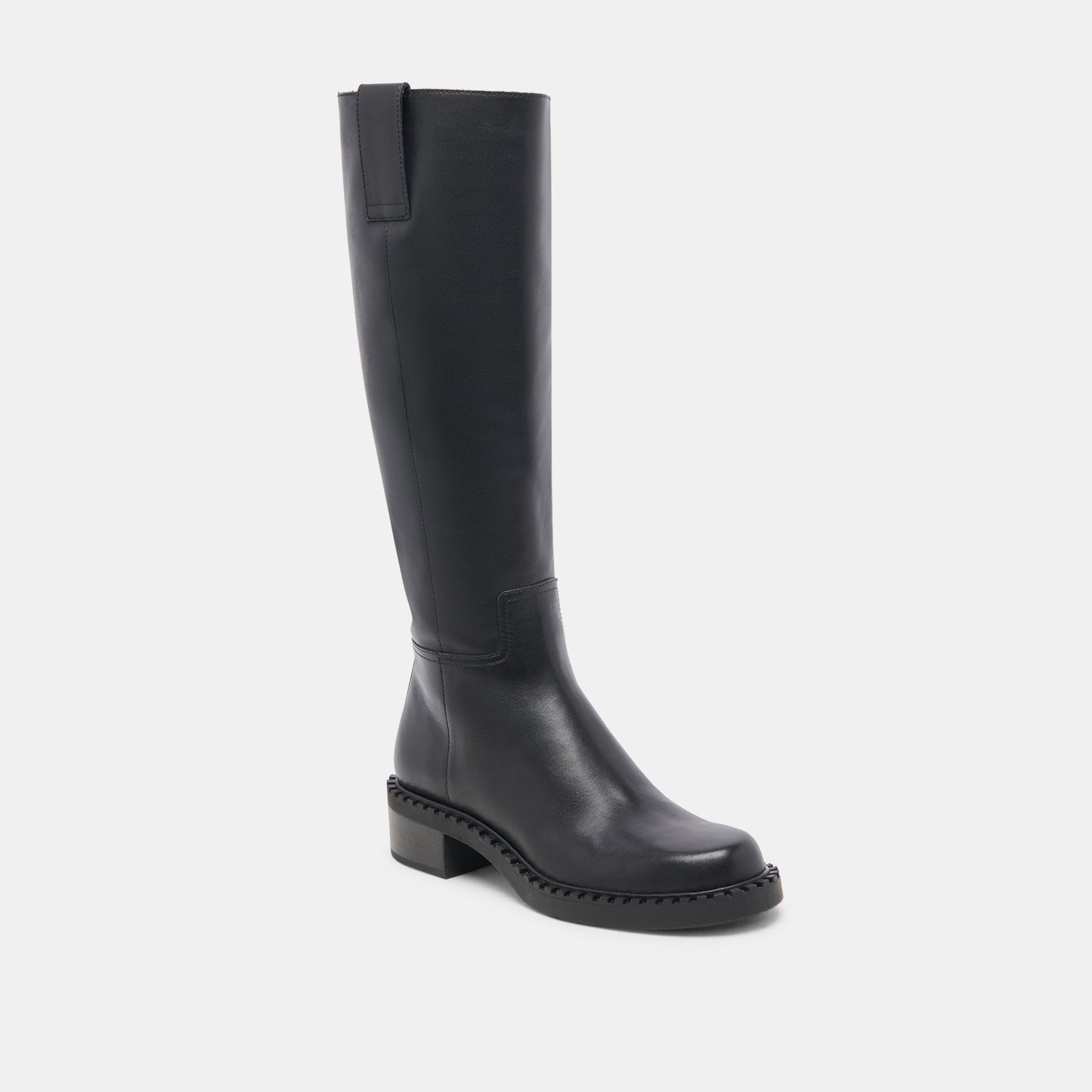 Glory H2O Waterproof Black Leather Extra Wide Calf Boots - BLACK LEATHER