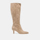 HERRINGBONE PRINTED SUEDE