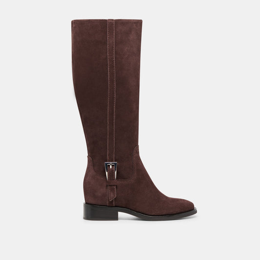 Kilian H2O Waterproof Mahogany Suede Wide Calf Boots - MAHOGANY SUEDE
