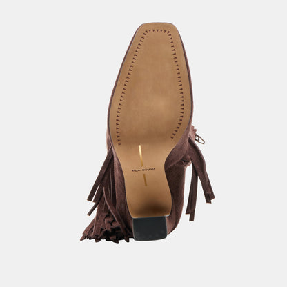 Giano Mahogany Suede Boots - MAHOGANY SUEDE