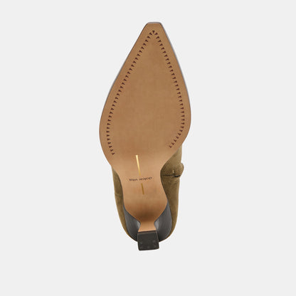 Arya Olive Stella Suede Boots - OLIVE STELLA SUEDE