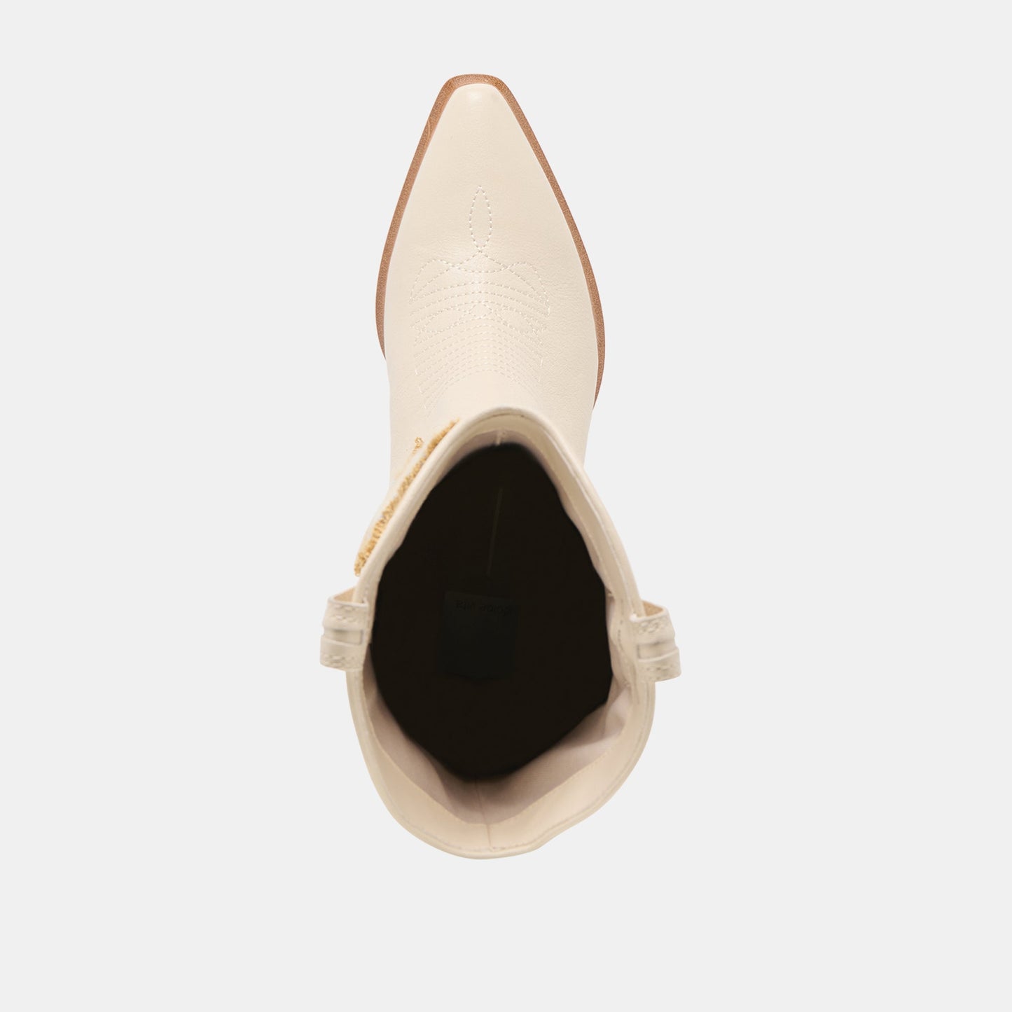 Vila Ivory Leather Boots - IVORY LEATHER