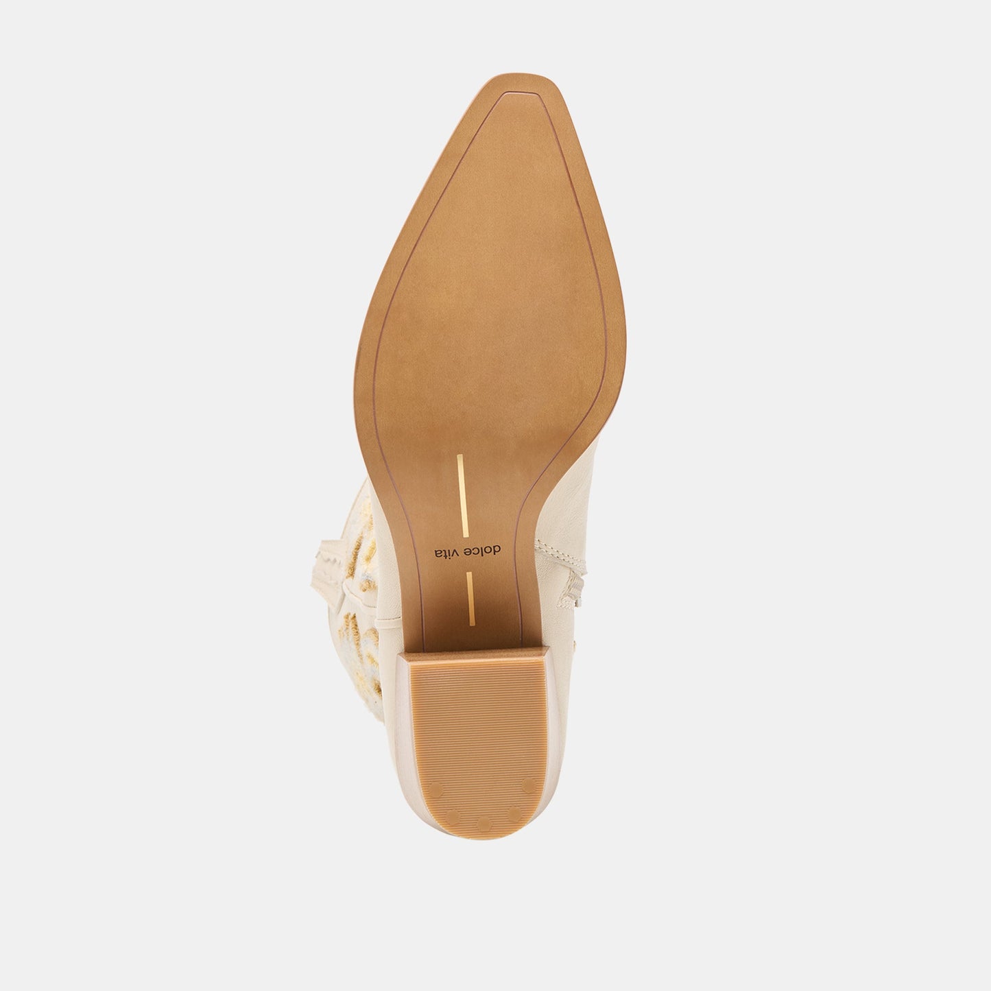 Vila Ivory Leather Boots - IVORY LEATHER