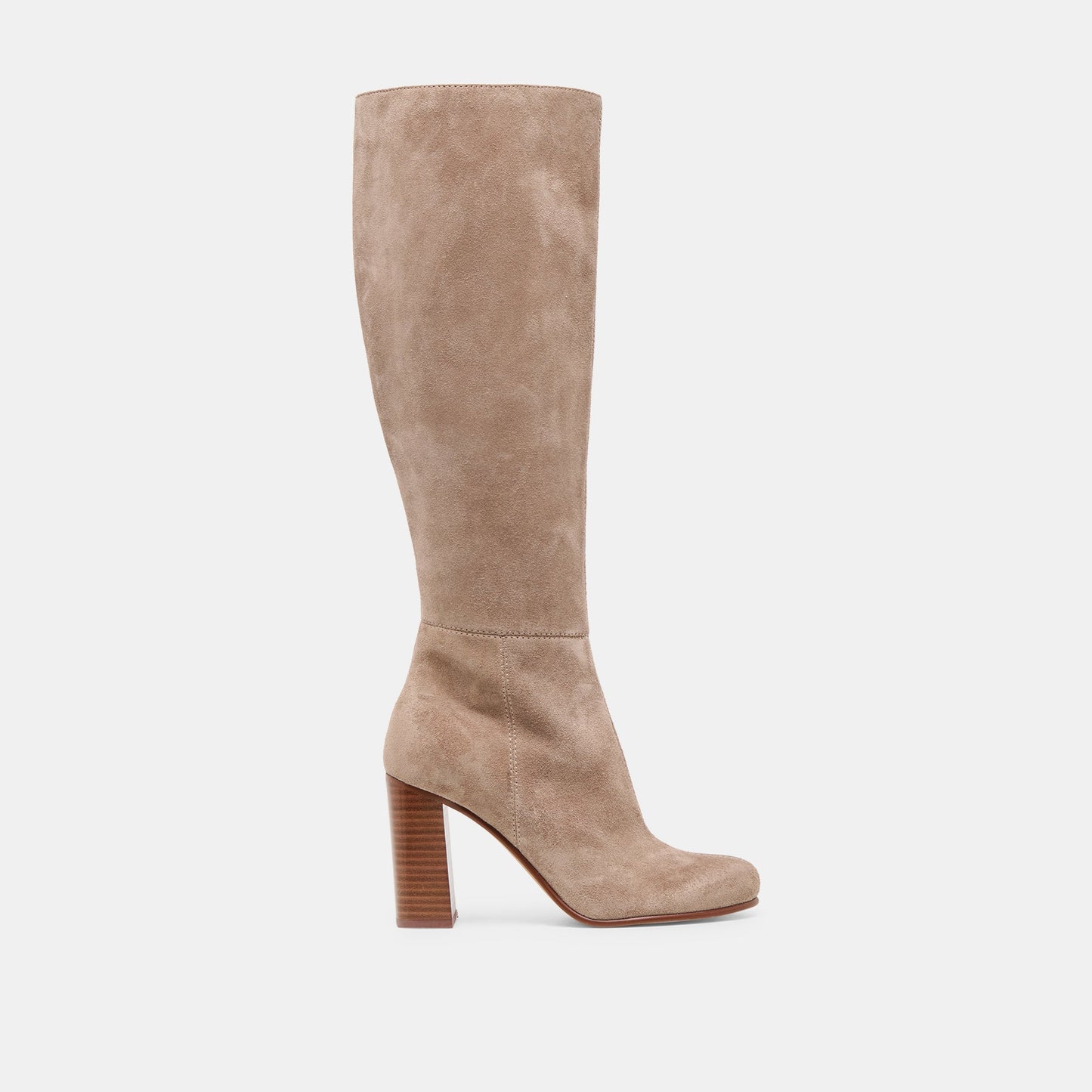 Hudsin Wide Calf Barley Suede Boots - BARLEY SUEDE