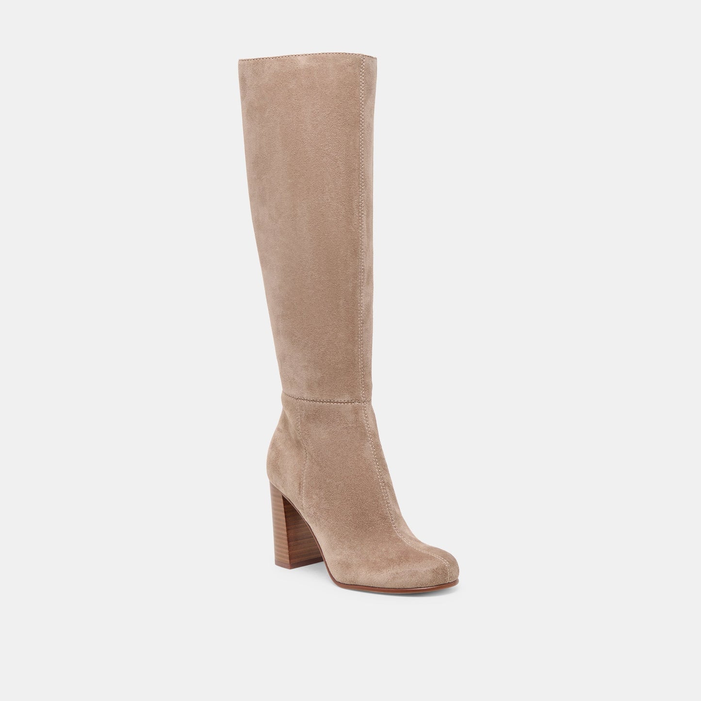 Hudsin Wide Calf Barley Suede Boots - BARLEY SUEDE