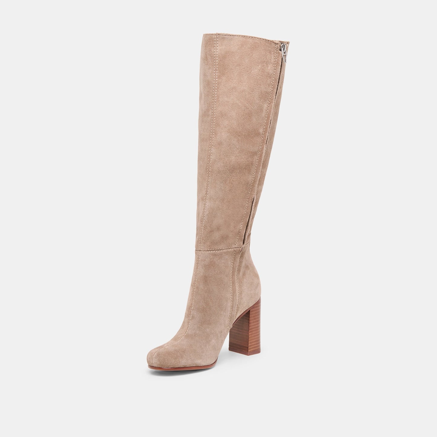 Hudsin Wide Calf Barley Suede Boots - BARLEY SUEDE