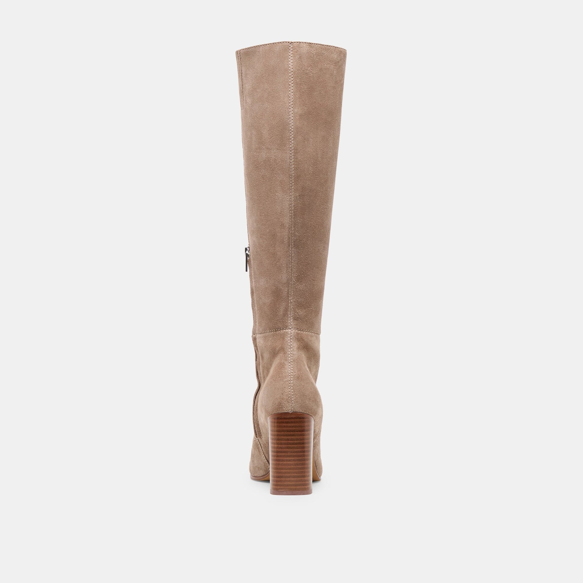 Hudsin Wide Calf Barley Suede Boots - BARLEY SUEDE