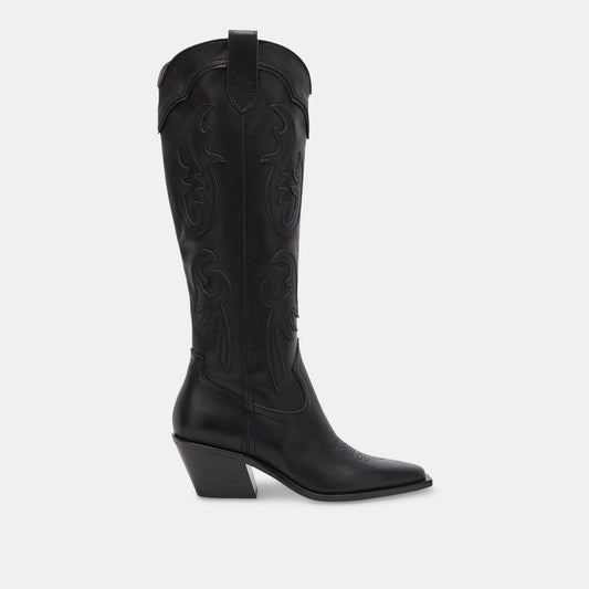SAMSIN BOOTS BLACK LEATHER - BLACK LEATHER