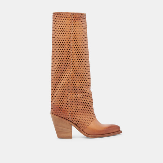 BOONE BOOTS COGNAC LEATHER - COGNAC LEATHER