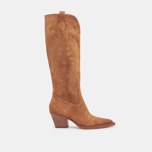 RYATT BOOTS PECAN SUEDE - PECAN SUEDE
