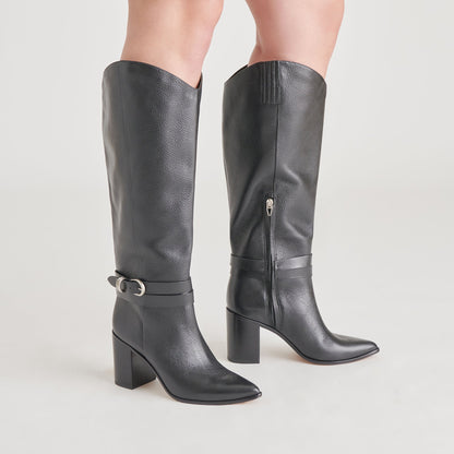 TYRONE BOOTS BLACK LEATHER - BLACK LEATHER