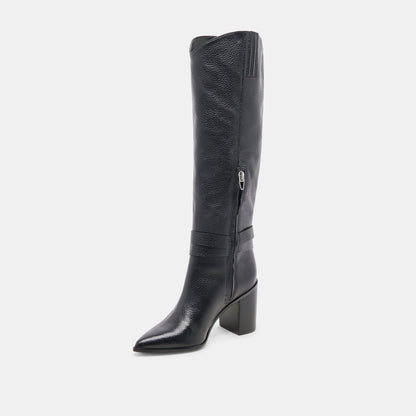 TYRONE BOOTS BLACK LEATHER - BLACK LEATHER