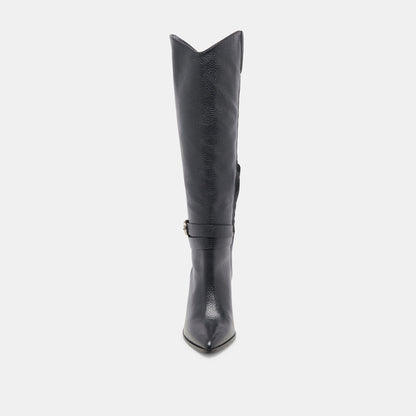 TYRONE BOOTS BLACK LEATHER - BLACK LEATHER