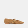LT BROWN PERFORATED SUEDE