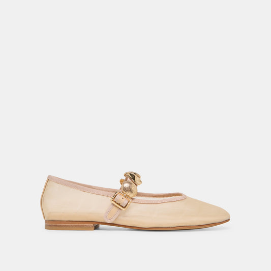 Relan French Vanilla Mesh Ballet Flats - FRENCH VANILLA MESH