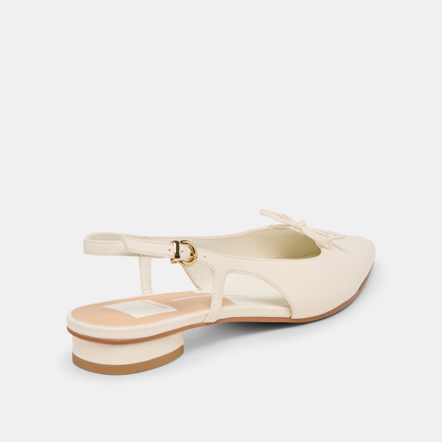 Owana Off White Leather Flats - OFF WHITE LEATHER