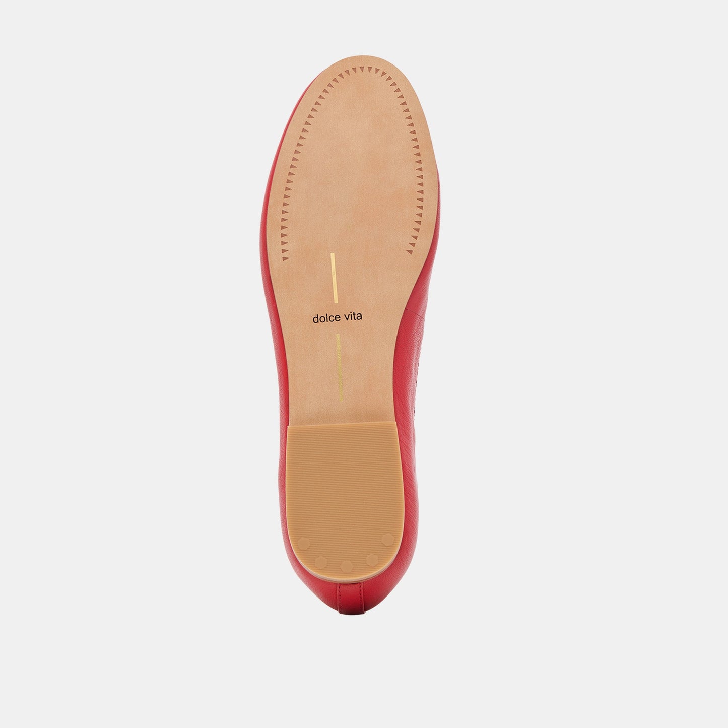 Ritla Cherry Leather Ballet Flats - CHERRY LEATHER