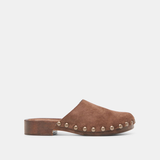 Alanis Brown Suede Flats - BROWN SUEDE