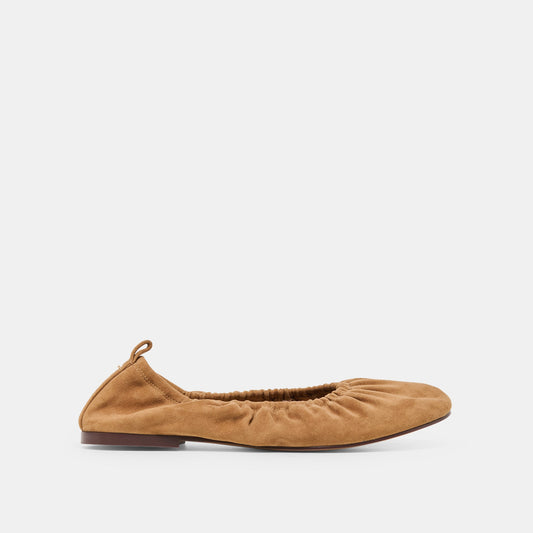 Conrad Lt Brown Suede Ballet Flats - LT BROWN SUEDE