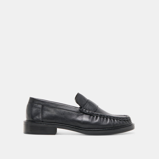 Bodi Black Leather Loafers - BLACK LEATHER