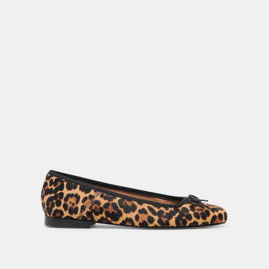 Anisa Ballet Flats DK LEOPARD CALF HAIR - DK LEOPARD CALF HAIR