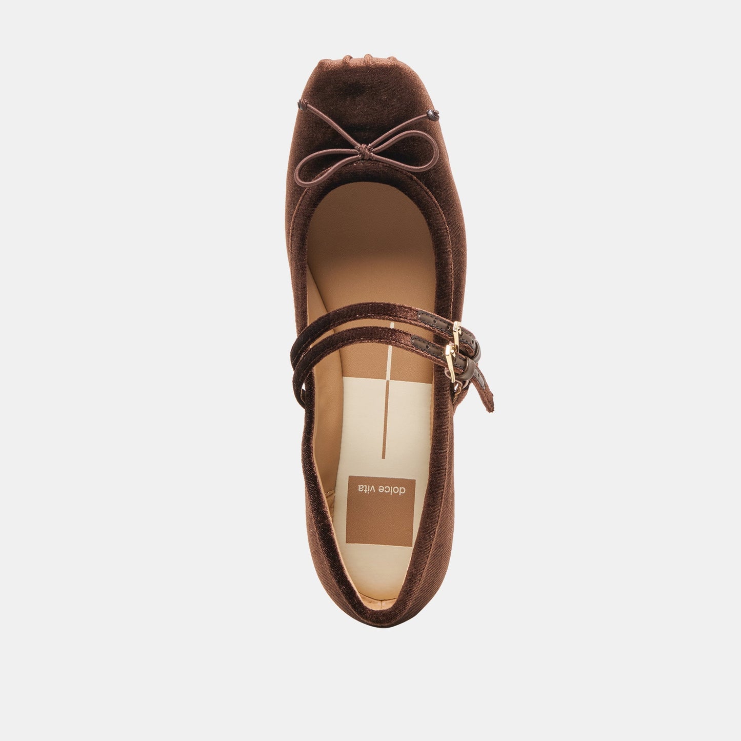Gibsen Chocolate Velvet Ballet Flats - CHOCOLATE VELVET