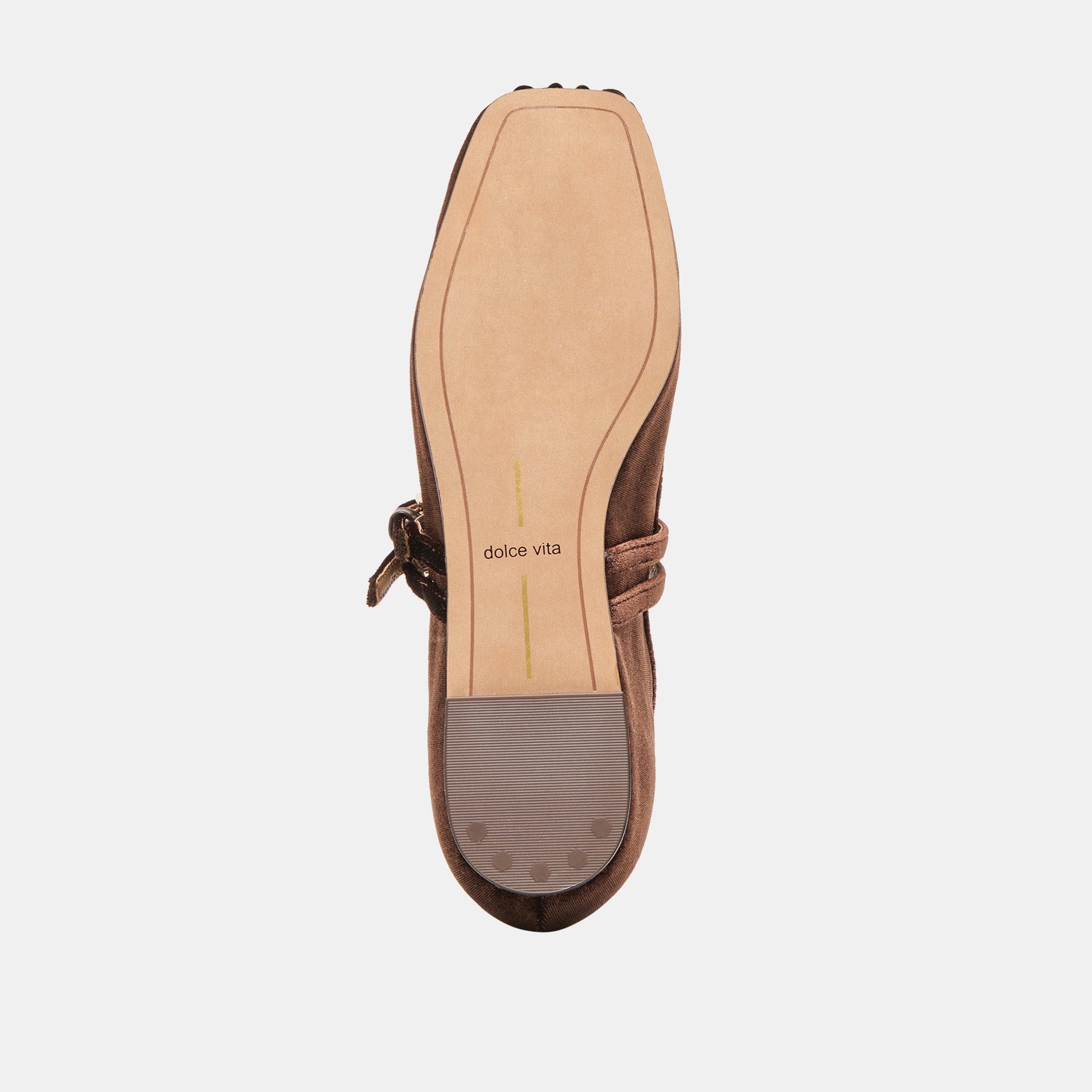 Gibsen Chocolate Velvet Ballet Flats - CHOCOLATE VELVET