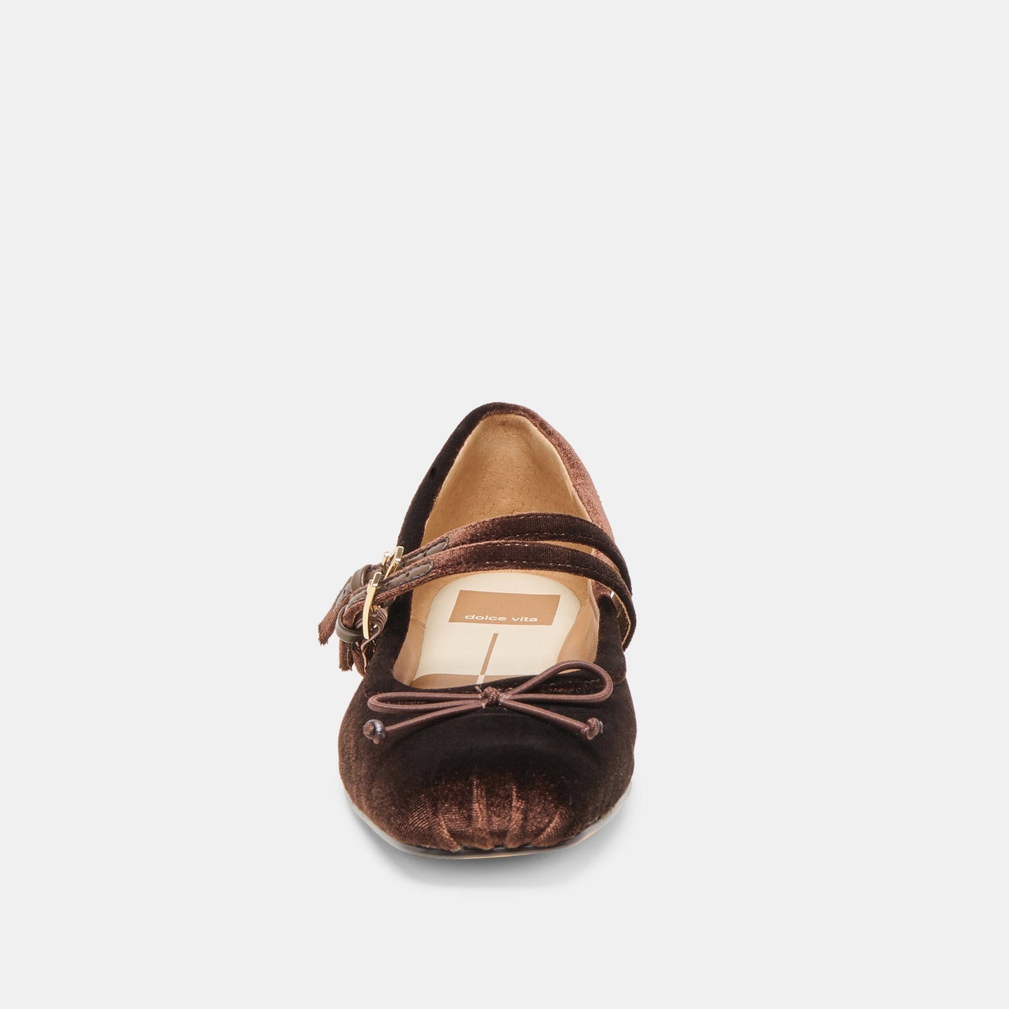 Gibsen Chocolate Velvet Ballet Flats - CHOCOLATE VELVET