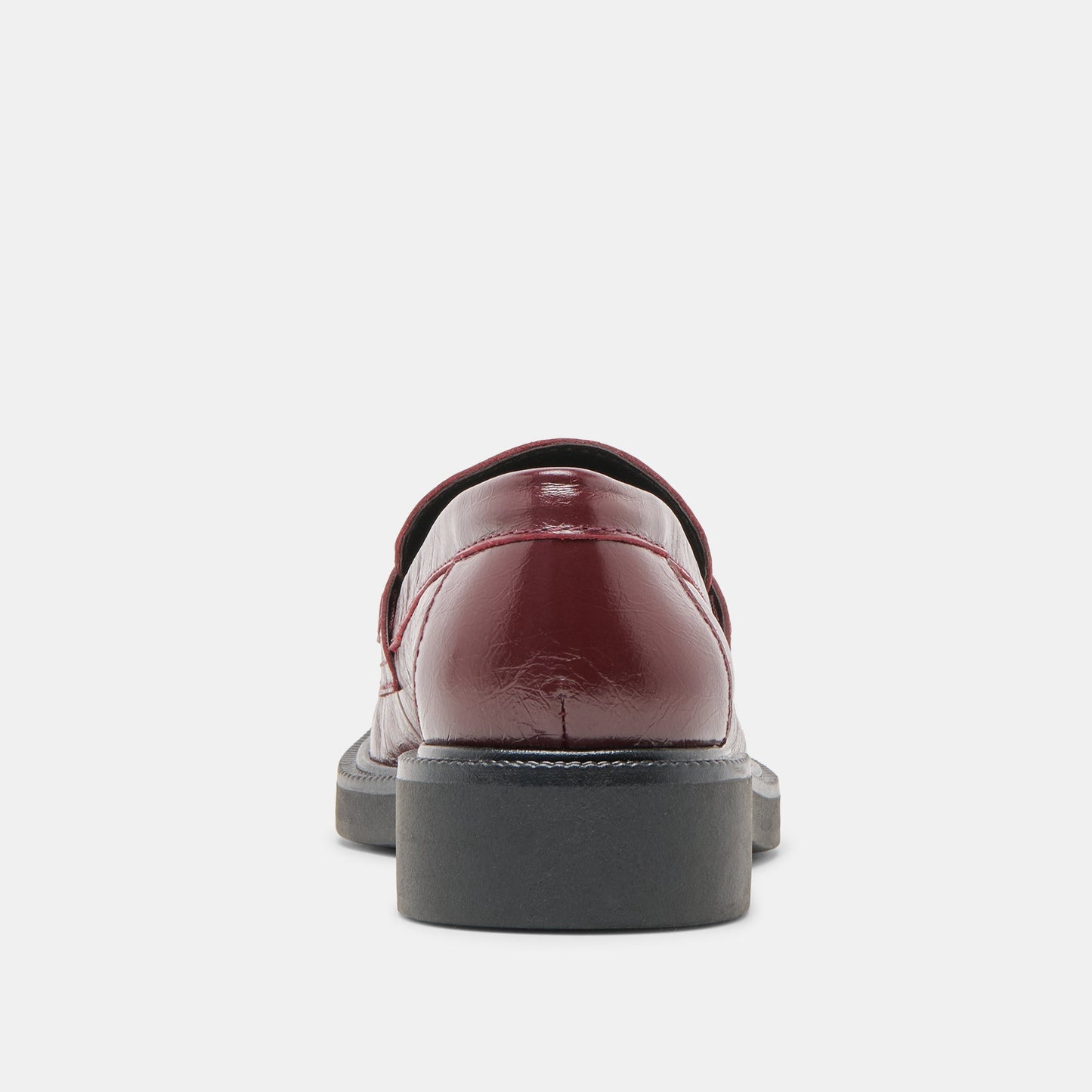 Tiggy Oxblood Crinkle Patent Loafers - OXBLOOD CRINKLE PATENT