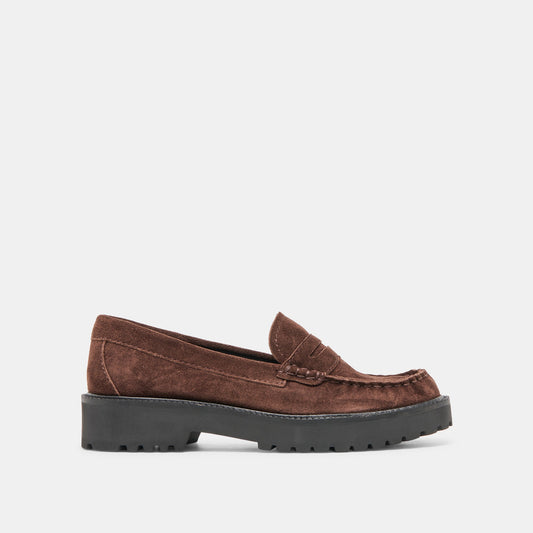 Merek Dk Brown Suede Loafers - DK BROWN SUEDE