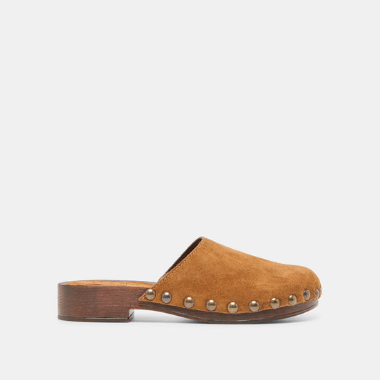 Alanis Chestnut Suede Flats - CHESTNUT SUEDE