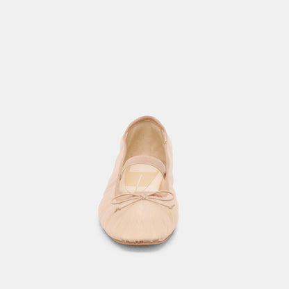 Raeven Praline Tulle Ballet Flats - PRALINE TULLE