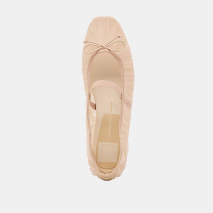 Raeven Praline Tulle Ballet Flats - PRALINE TULLE