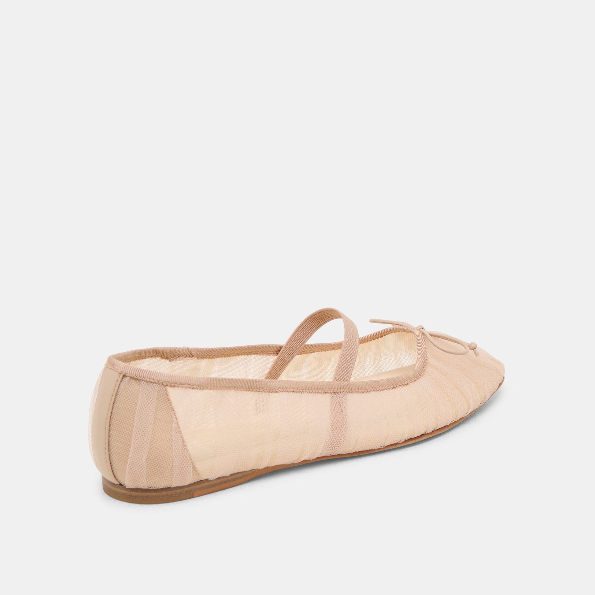 Raeven Praline Tulle Ballet Flats - PRALINE TULLE